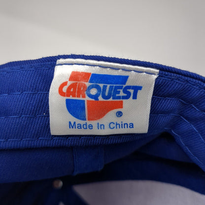 Carquest Slideback Hat Blue One Size Adjustable Embroidered Vented Holes 6 Panel