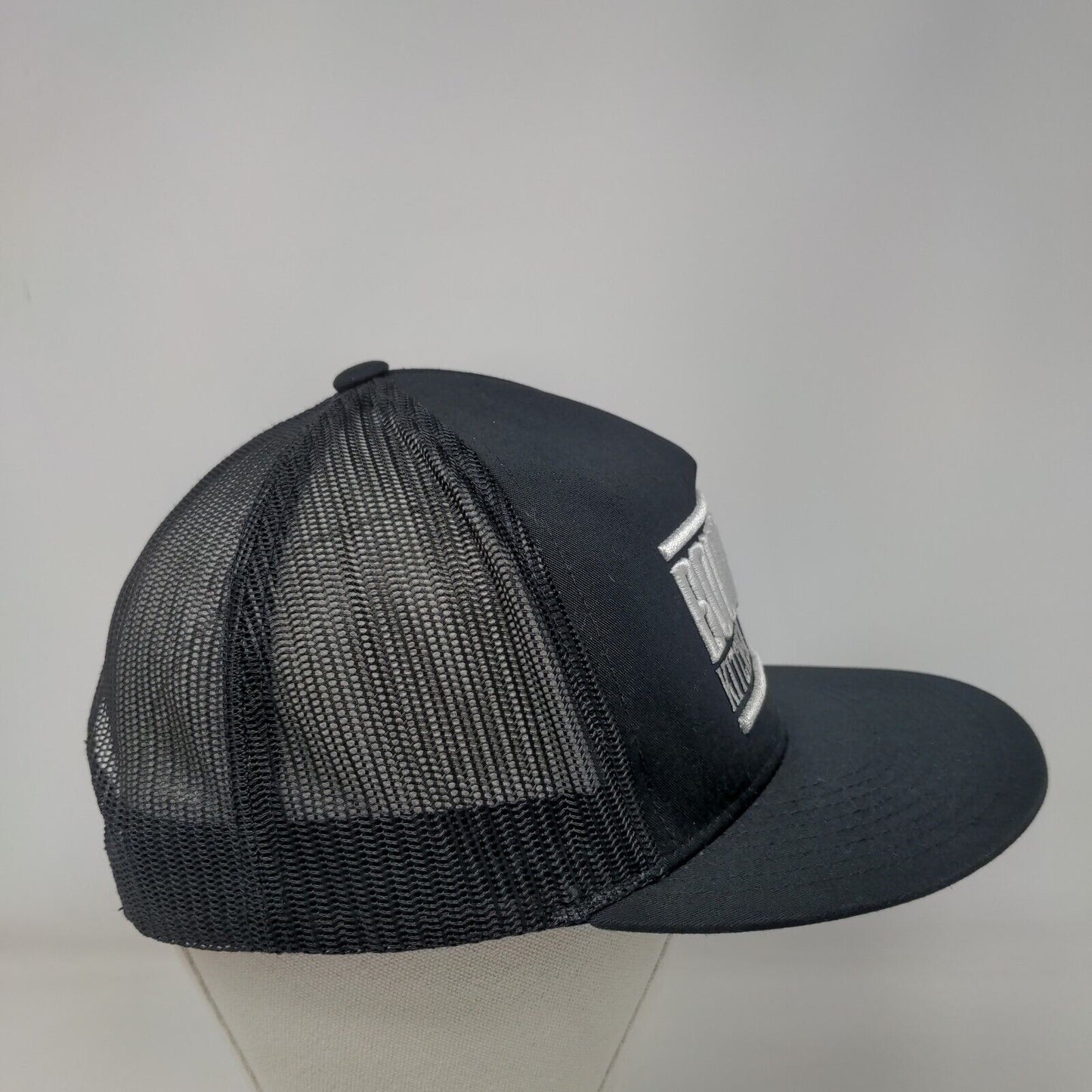 Bourbon's Kitchen & Cocktails Snapback Trucker Hat Black One Size Yupoong