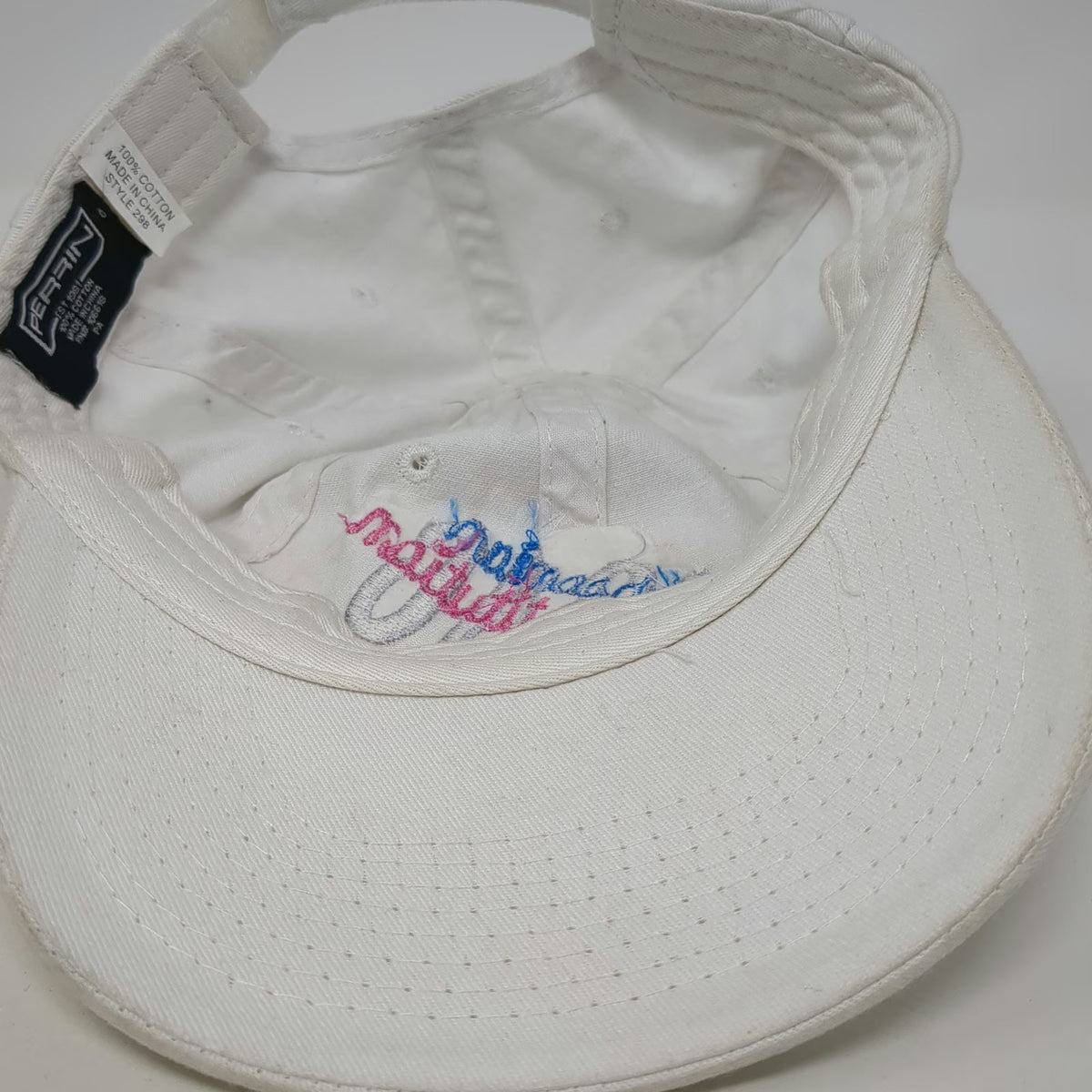 Perrin Baseball Cap White One Size 150th Anniversary Smithsonian Institution Hat