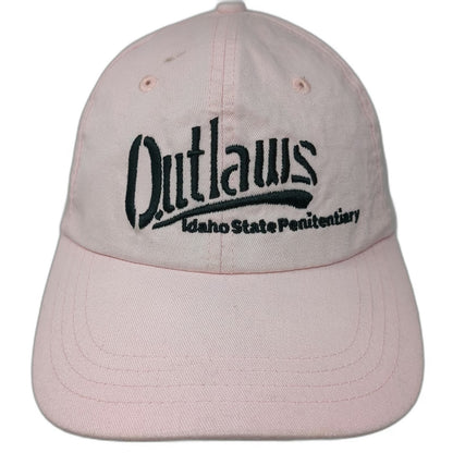 Pink Idaho State Penitentiary Outlaws Baseball Cap One Size Strapback Hat