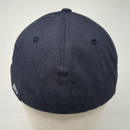 MYB Fitted Hat Blue 6 7/8-7 3/8 Flexfit Embroidered 6 Panel Pacific Headwear