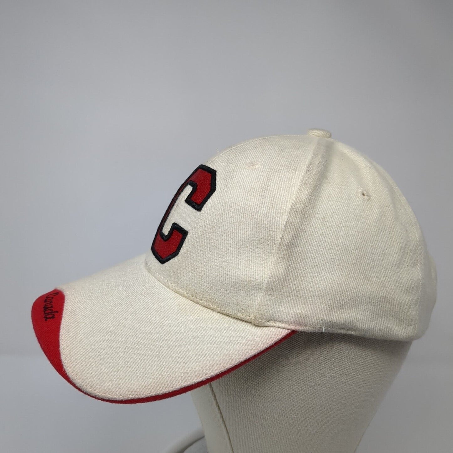 Letter C Canada Strapback Hat Tan One Size Adjustable Pacific Ports