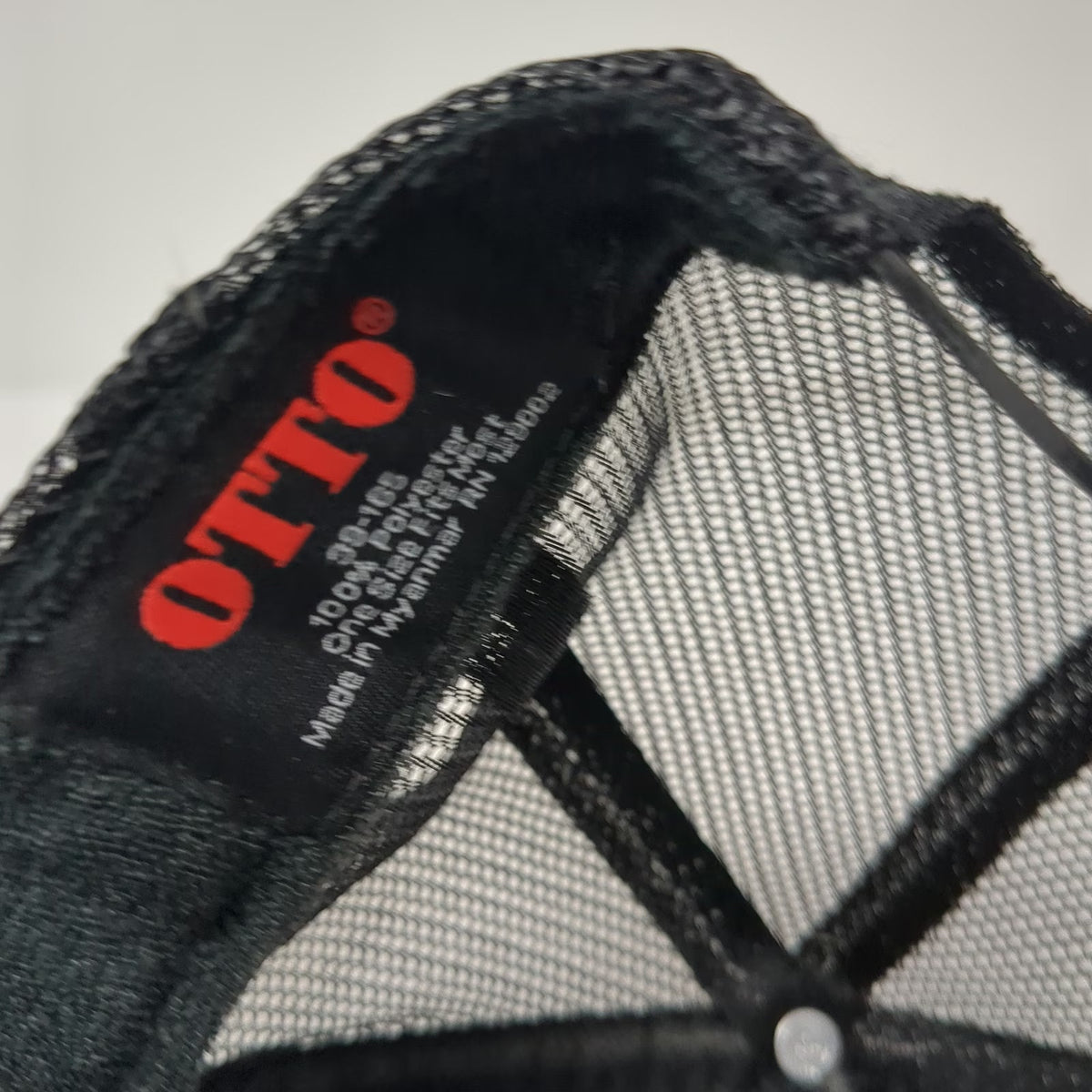 Otto Trucker Hat Black One Size Boot Barn Graphic Mesh Back Snapback Foam Hat