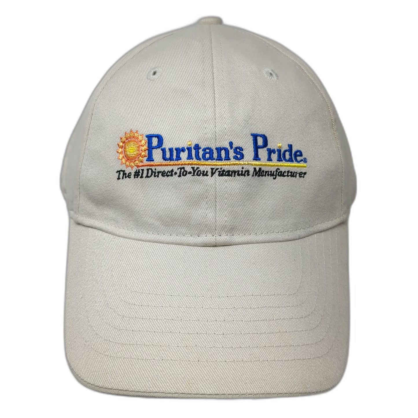 Baseball Cap Beige One Size Puritan's Pride Vitamin Promo Strapback Cotton Hat