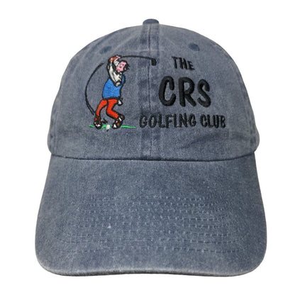 The CRS Golfing Club Slideback Hat Blue One Size RCC Koozie Norwood