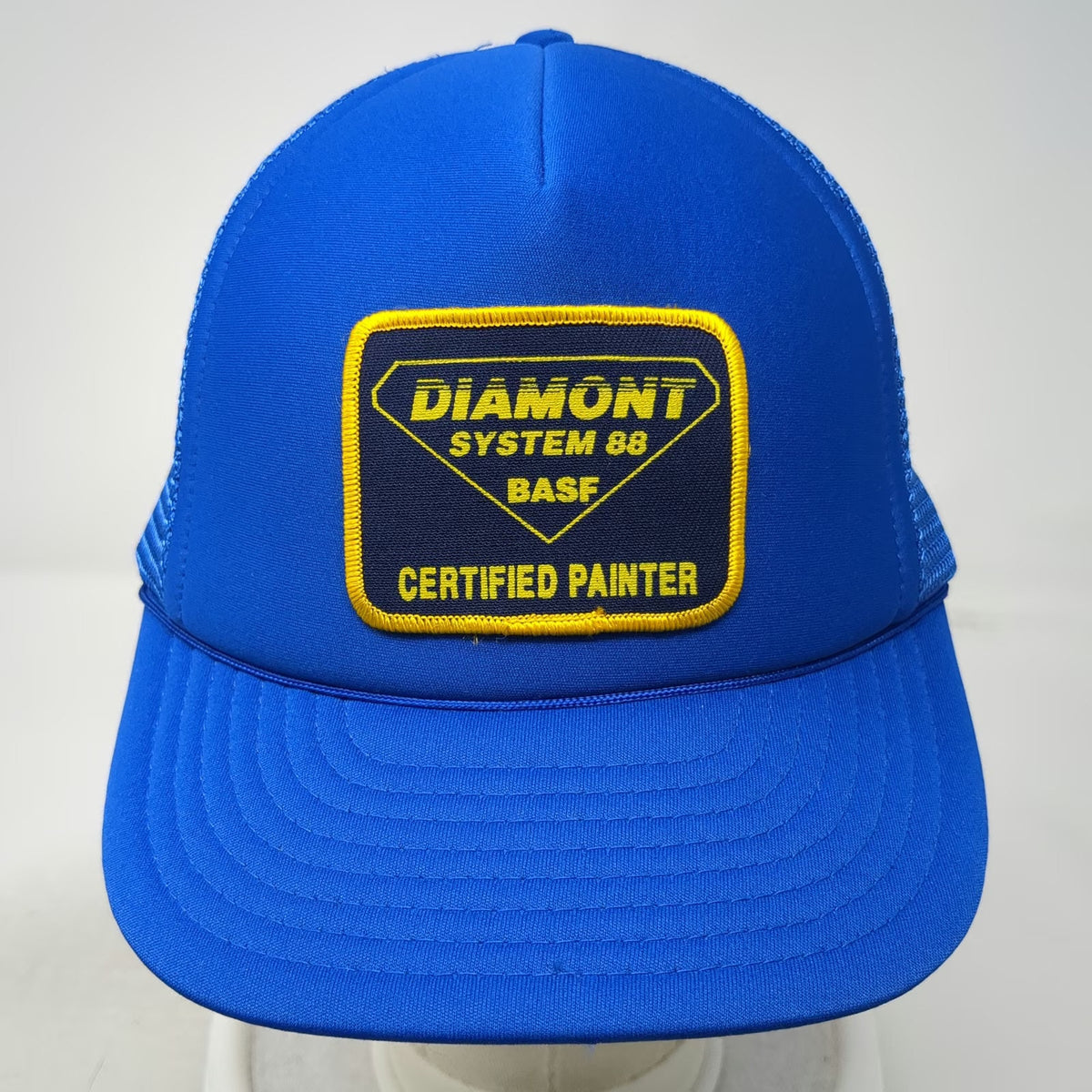 Designer Award Trucker Hat Blue One Size Diamont System 88 BASF Painter Mesh hat