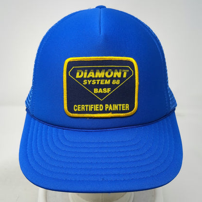 Designer Award Trucker Hat Blue One Size Diamont System 88 BASF Painter Mesh hat