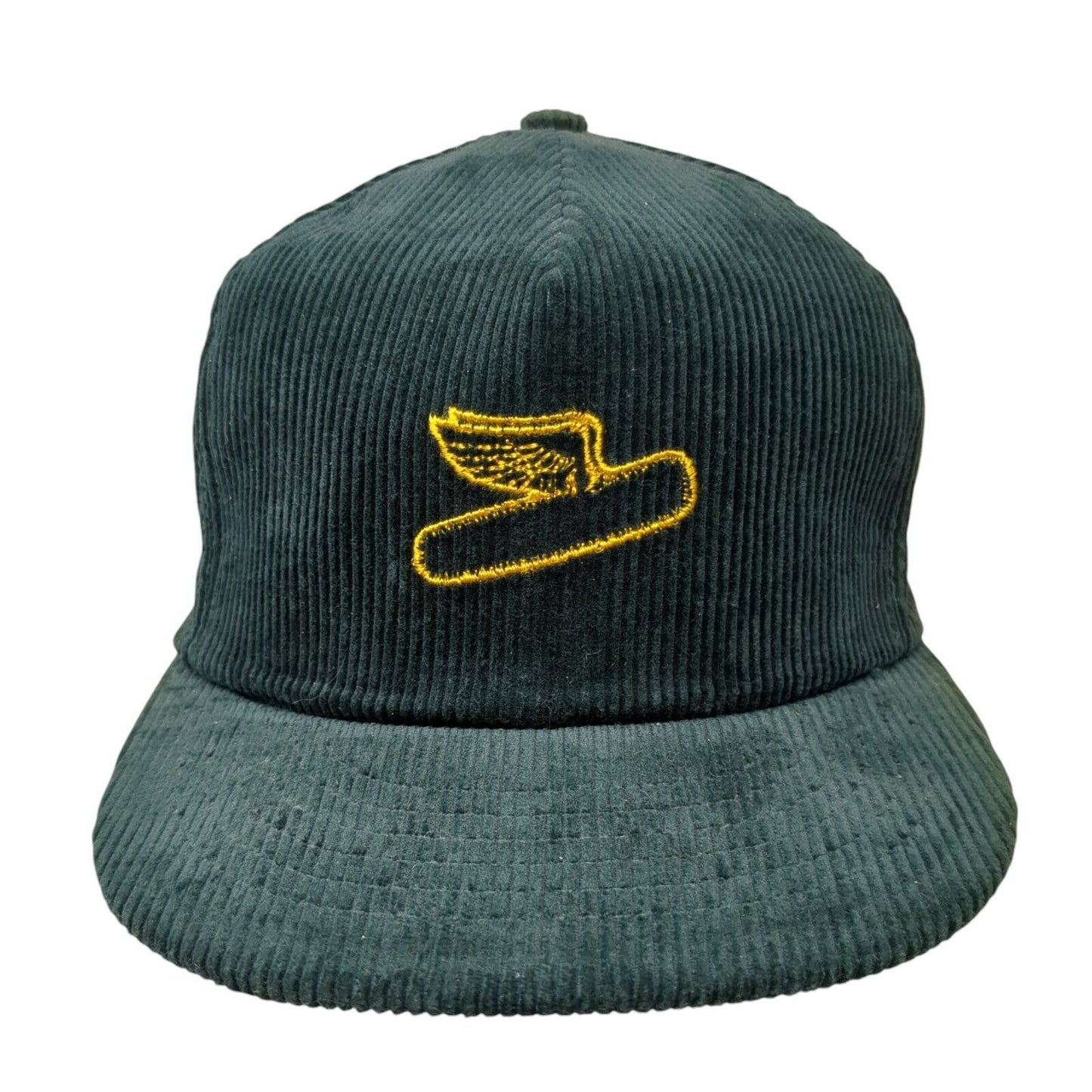 Dekalb Snapback Hat Green One Size Adjustable Embroidered Corduroy