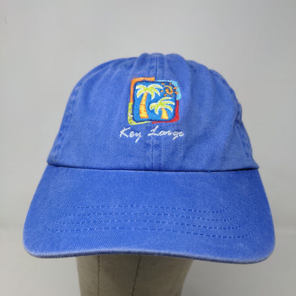 Ouray Men's Strapback Hat Blue Adjustable Embroidered Key Longo Hat Cotton