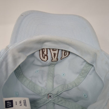 Gap Spell Out Strapback Hat Blue Large/XL Solid Embroidered Adjustable