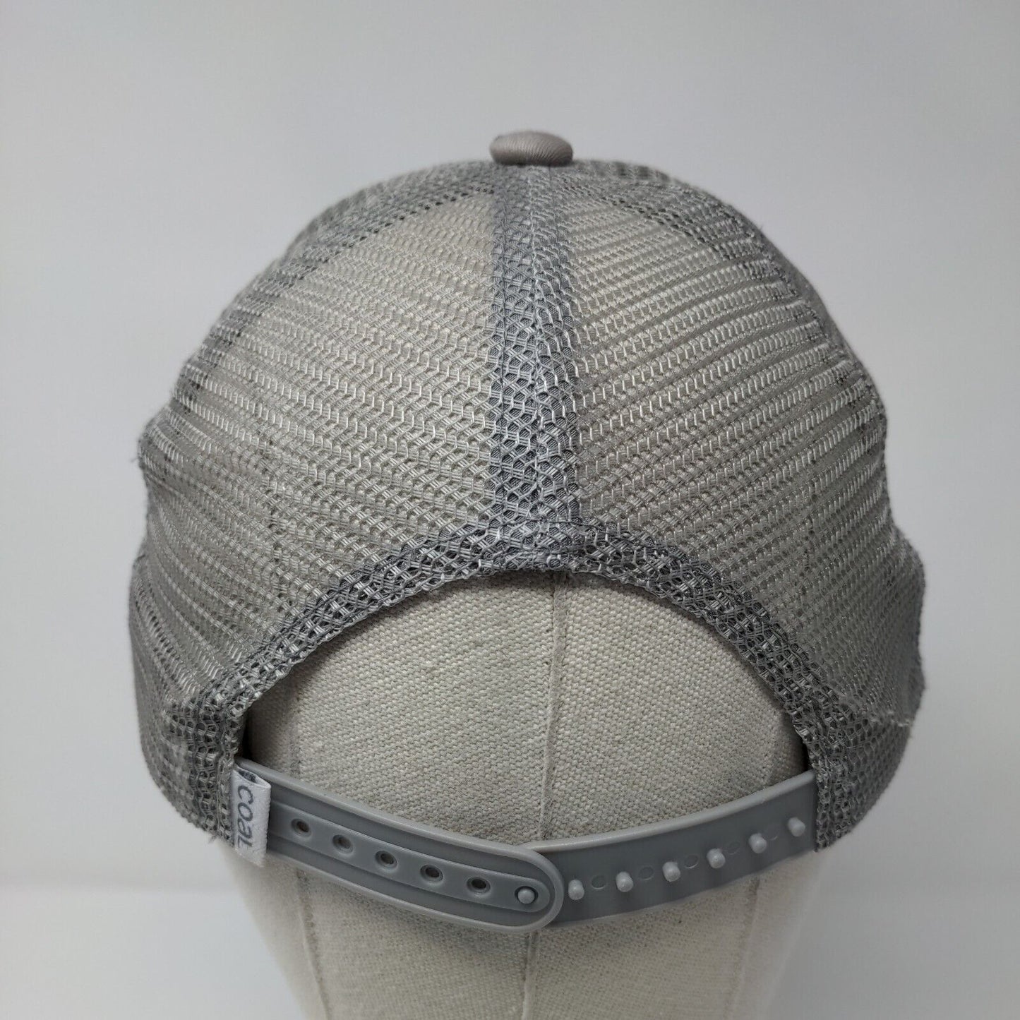 Coal Snapback Trucker Hat Gray OSFA Adjustable Breathable Mesh Back 6 Panel