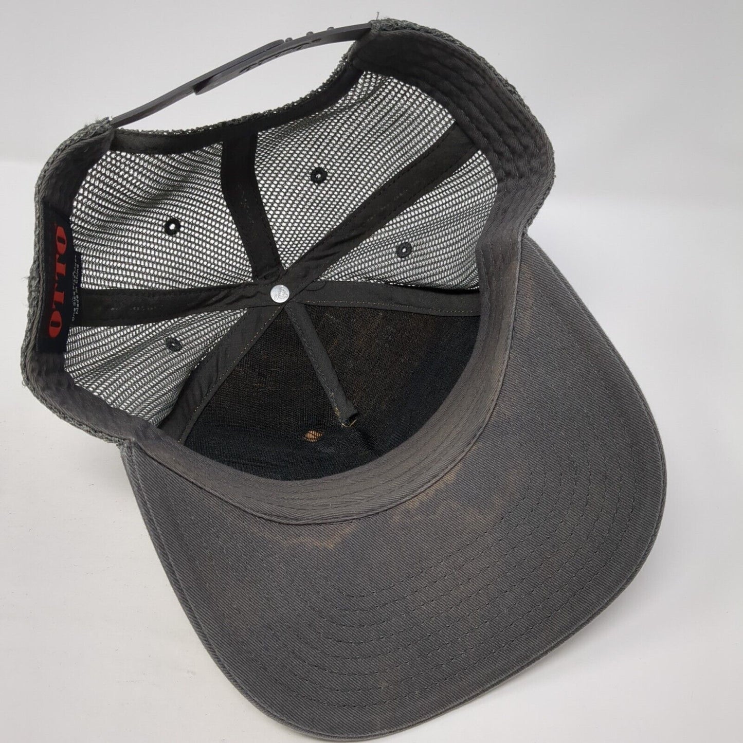 Otto Snapback Trucker Cork Hat Gray One Size Adjustable Mesh Back Polyester