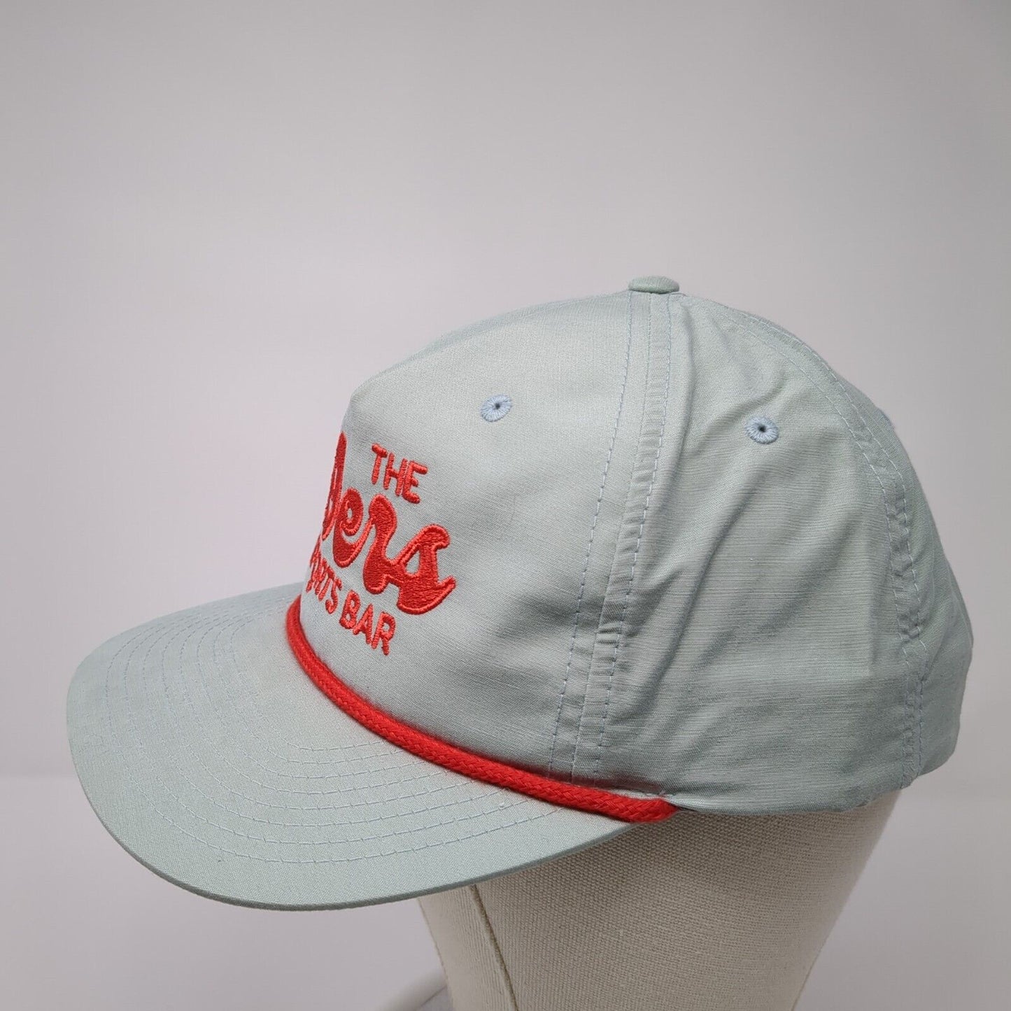 The 99ers Sports Bar Snapback Hat Green One Size Adjustable Embroidered Rope