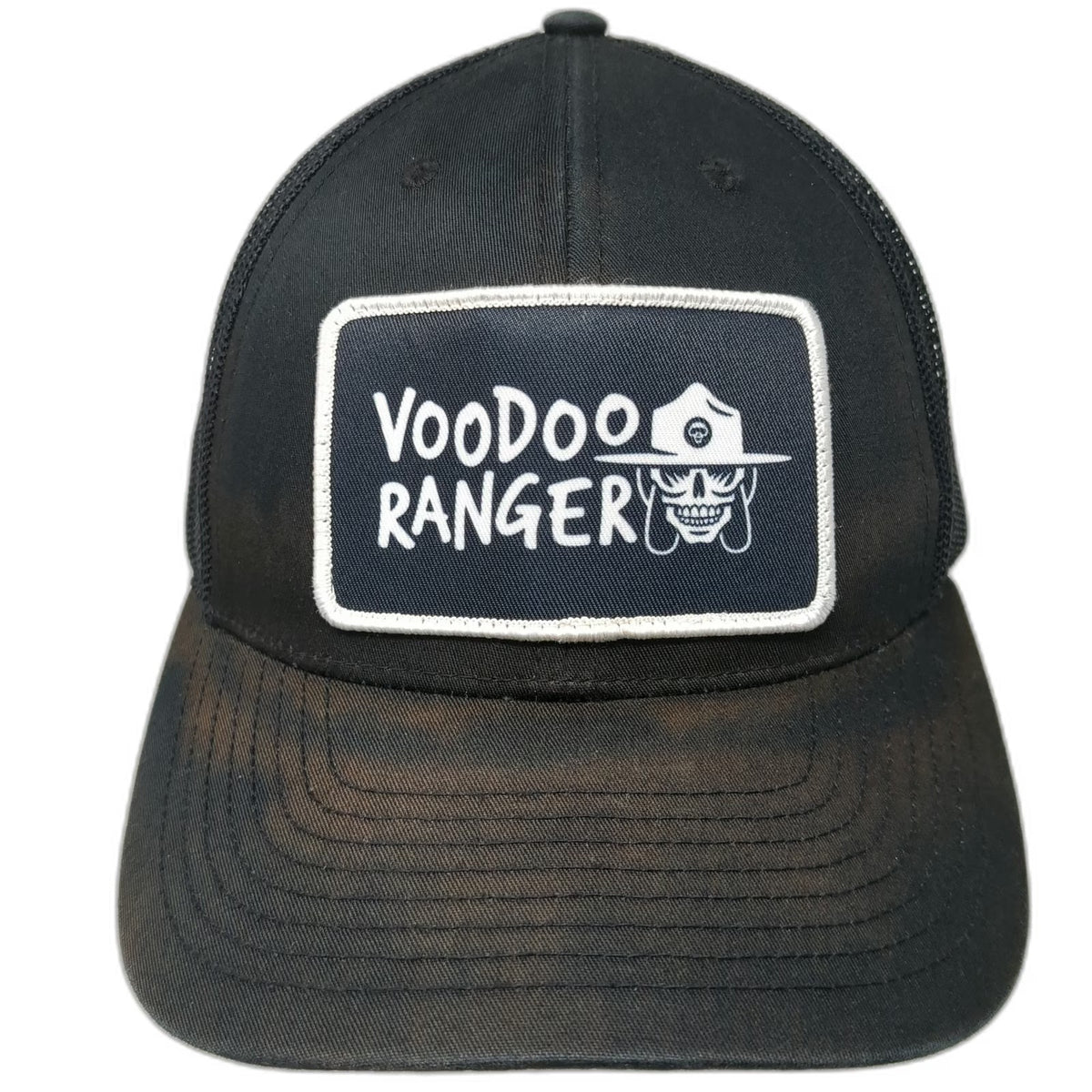 Richardson 112 Trucker Hat Black One Size Voodoo Ranger Beer Patch Mesh Back