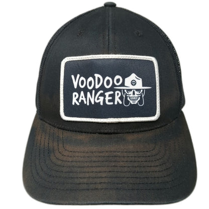 Richardson 112 Trucker Hat Black One Size Voodoo Ranger Beer Patch Mesh Back