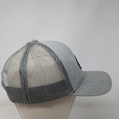 Billabong Snapback Trucker Hat Gray One Size Adjustable Mesh Back 6 Panel