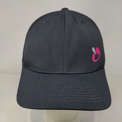 Pute.us Fitted Mesh Back Hat Black Large-XL Embroidered Flexfit