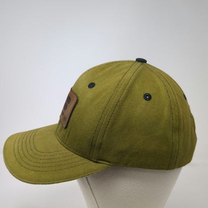 Buck's Bags Baseball Cap Green One Size Farm Bureau Idaho Leather Patch Logo Hat