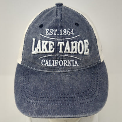 Lake Tahoe California Est. 1864 Strapback Hat Blue OS Adjustable Lucky 7 USA