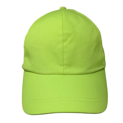 Unbranded Strapback Hat Green One Size Adjustable Lightweight 6 Panel Blank