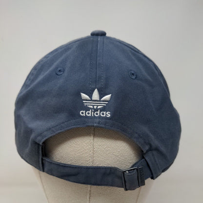 Adidas Trefoil Slideback Hat Blue OSFM Embroidered Logo Three Stripes