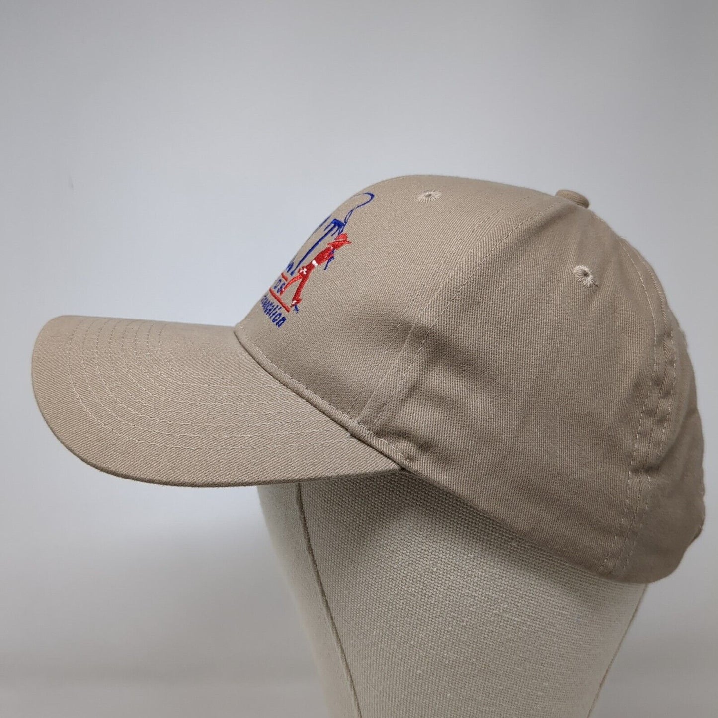 CAST For Kids Foundation Strapback Hat Tan OSFA Adjustable Embroidered KC Caps