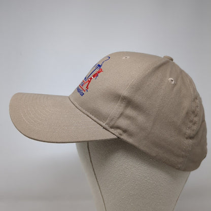CAST For Kids Foundation Strapback Hat Tan OSFA Adjustable Embroidered KC Caps