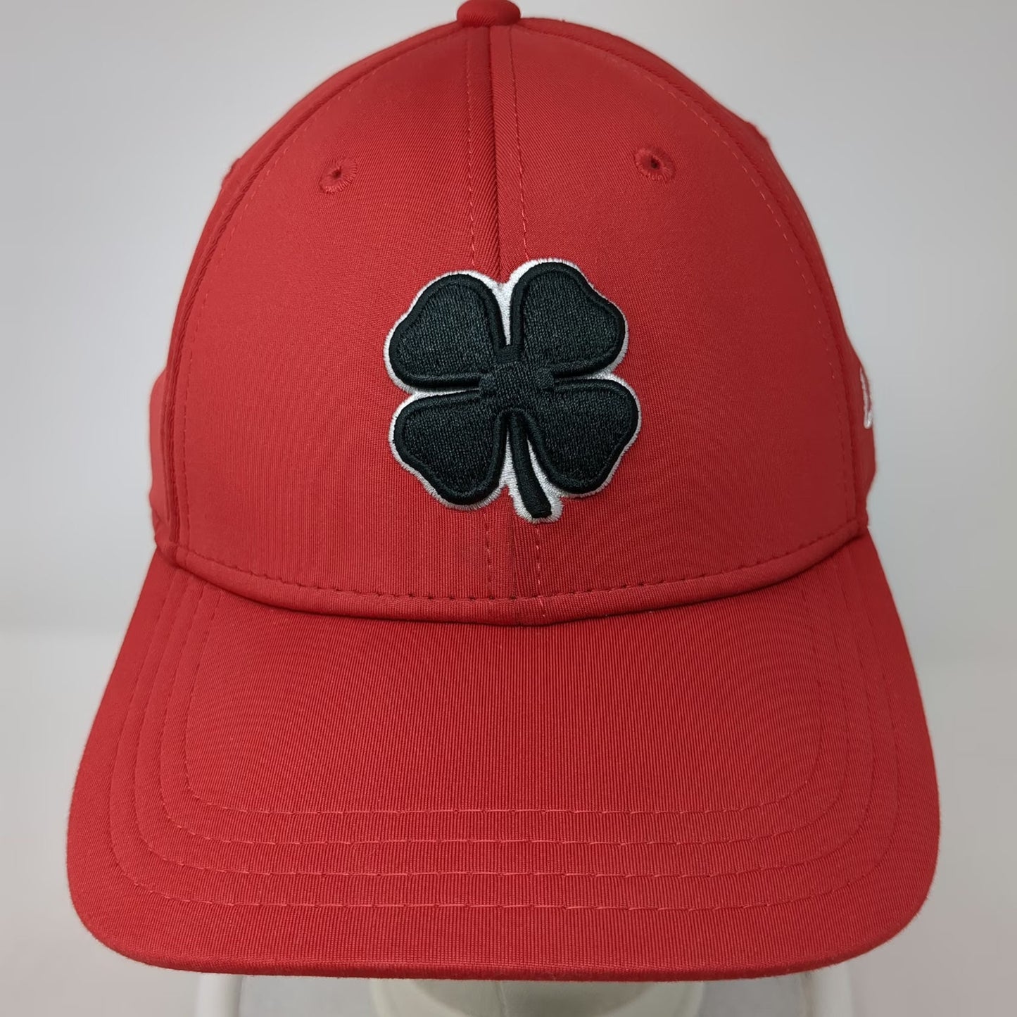 Black Clover Baseball Cap Red M Live Lucky Clover Logo Stretch Performance Hat