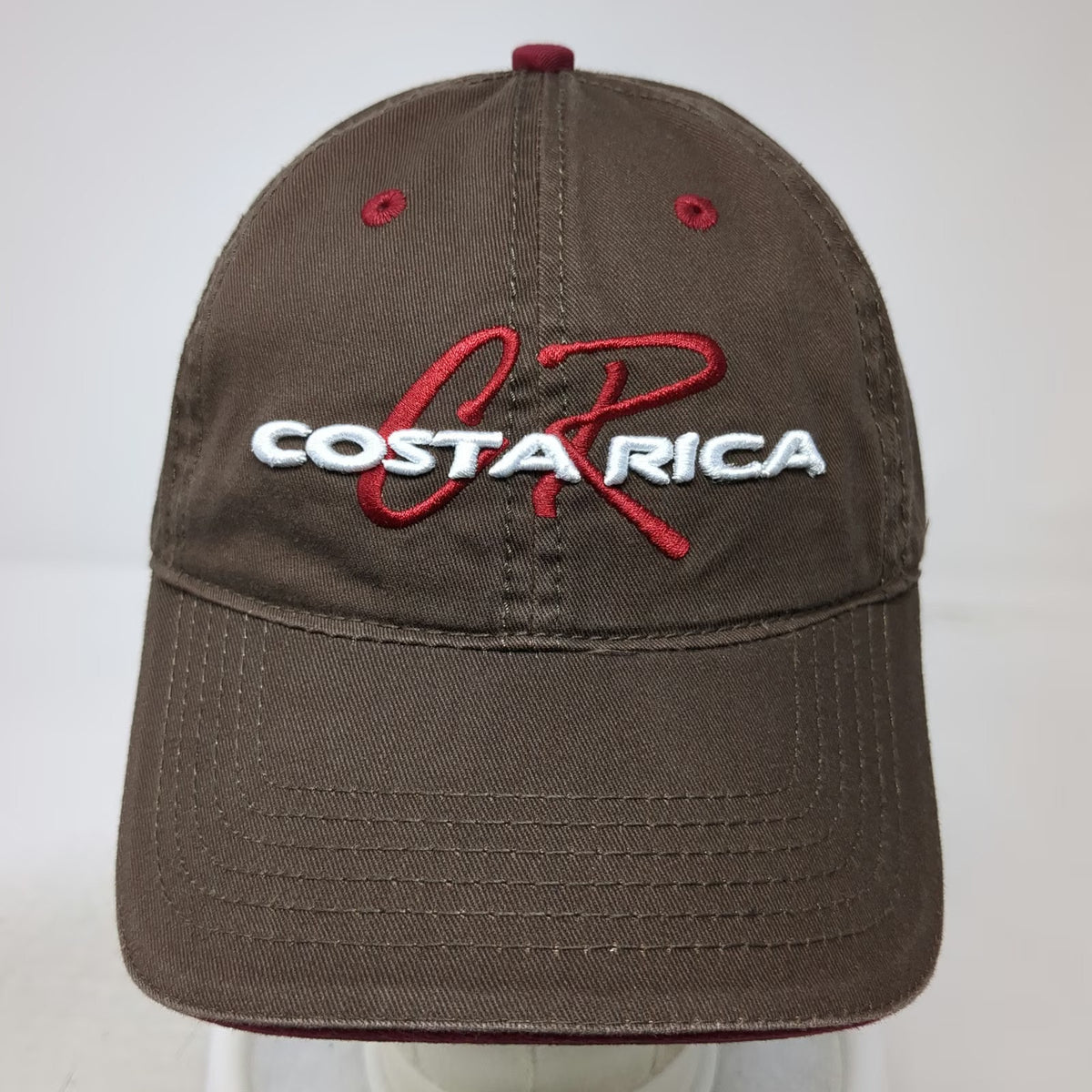 Branding Costa Rica Baseball Cap Brown One Size Pura Vida Souvenir Slideback Hat