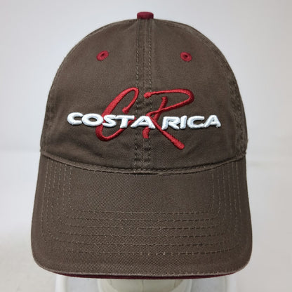 Branding Costa Rica Baseball Cap Brown One Size Pura Vida Souvenir Slideback Hat