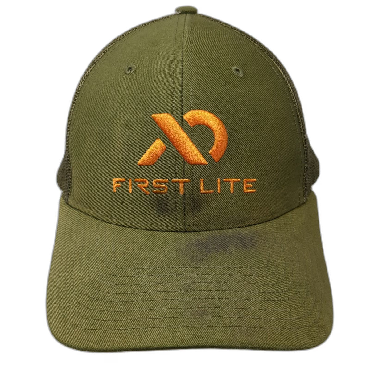 First Lite Trucker Hat Green One Size Mesh Back Snapback Logo Hunting Outdoor