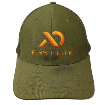 First Lite Trucker Hat Green One Size Mesh Back Snapback Logo Hunting Outdoor