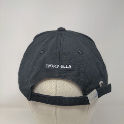 Dream Big Do Good Slideback Hat Black One Size Embroidered Ivory Ella