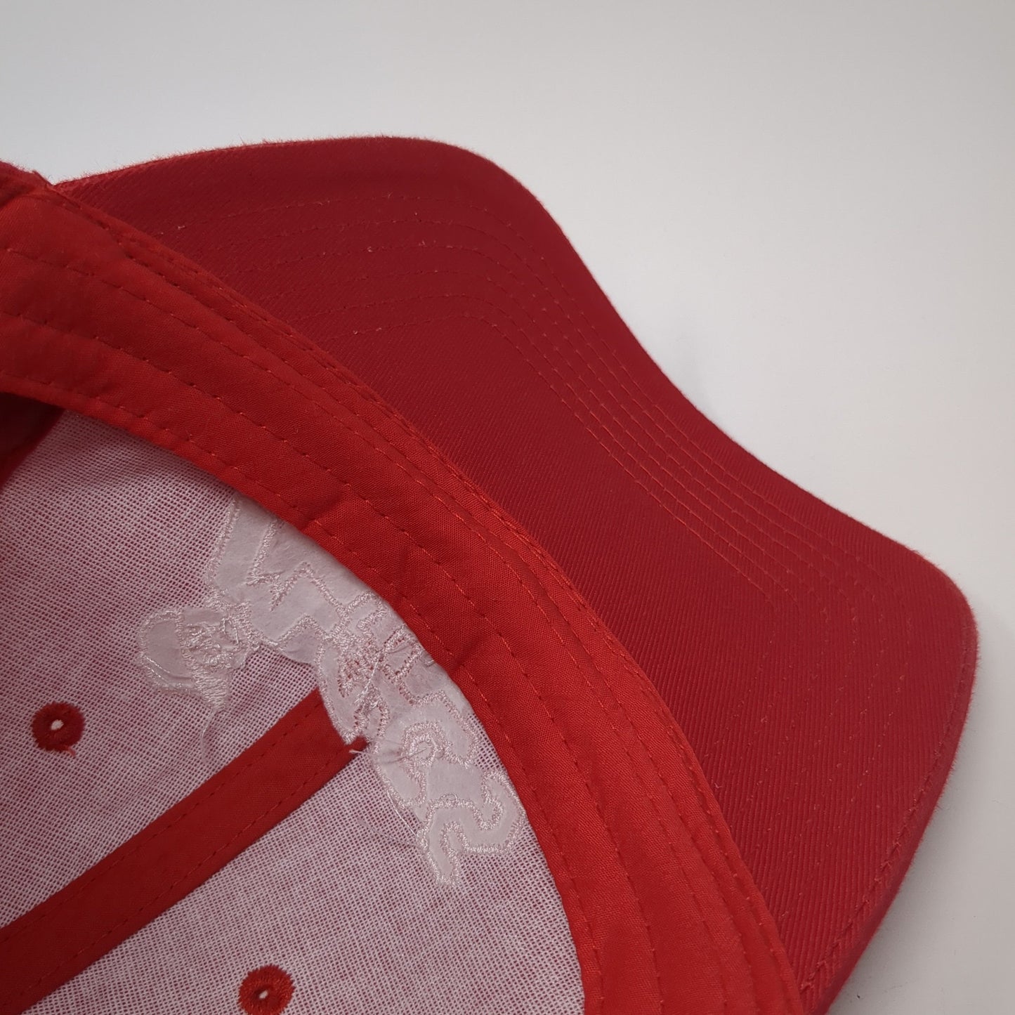 Macs Tire & Auto Strapback Hat Red One Size Adjustable Embroidered