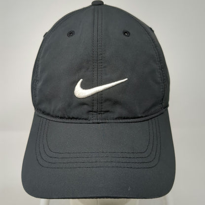 Nike Baseball Cap Black One Size Swoosh Lightweight Athletic Golf Strapback Hat
