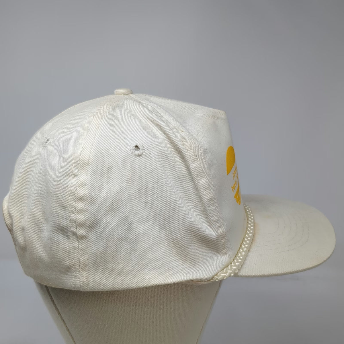 Beige Trucker Hat One Size Yellow Japanese Import Motors Rope Snapback Engines