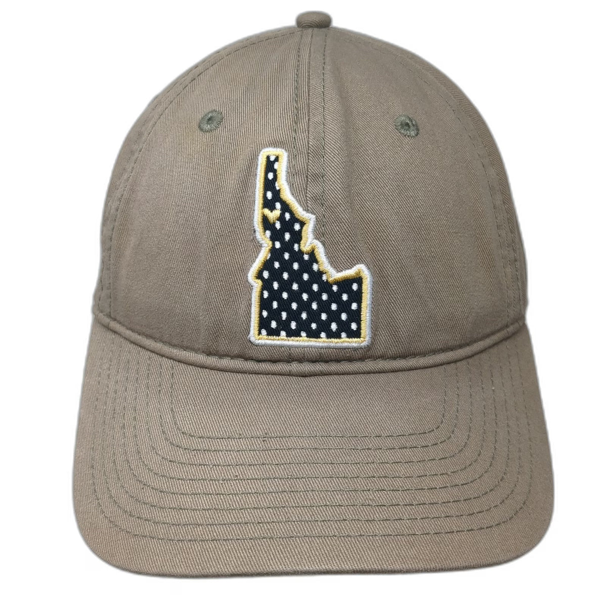 Champion Idaho State Polka Dot Pennant Baseball Cap Brown One Size Slideback Hat