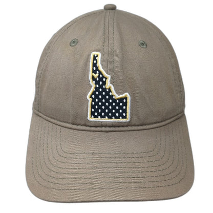 Champion Idaho State Polka Dot Pennant Baseball Cap Brown One Size Slideback Hat