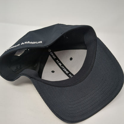 Under Armour Fitted Hat Black M/L Classic Fit Embroidered Blitzing Polyester