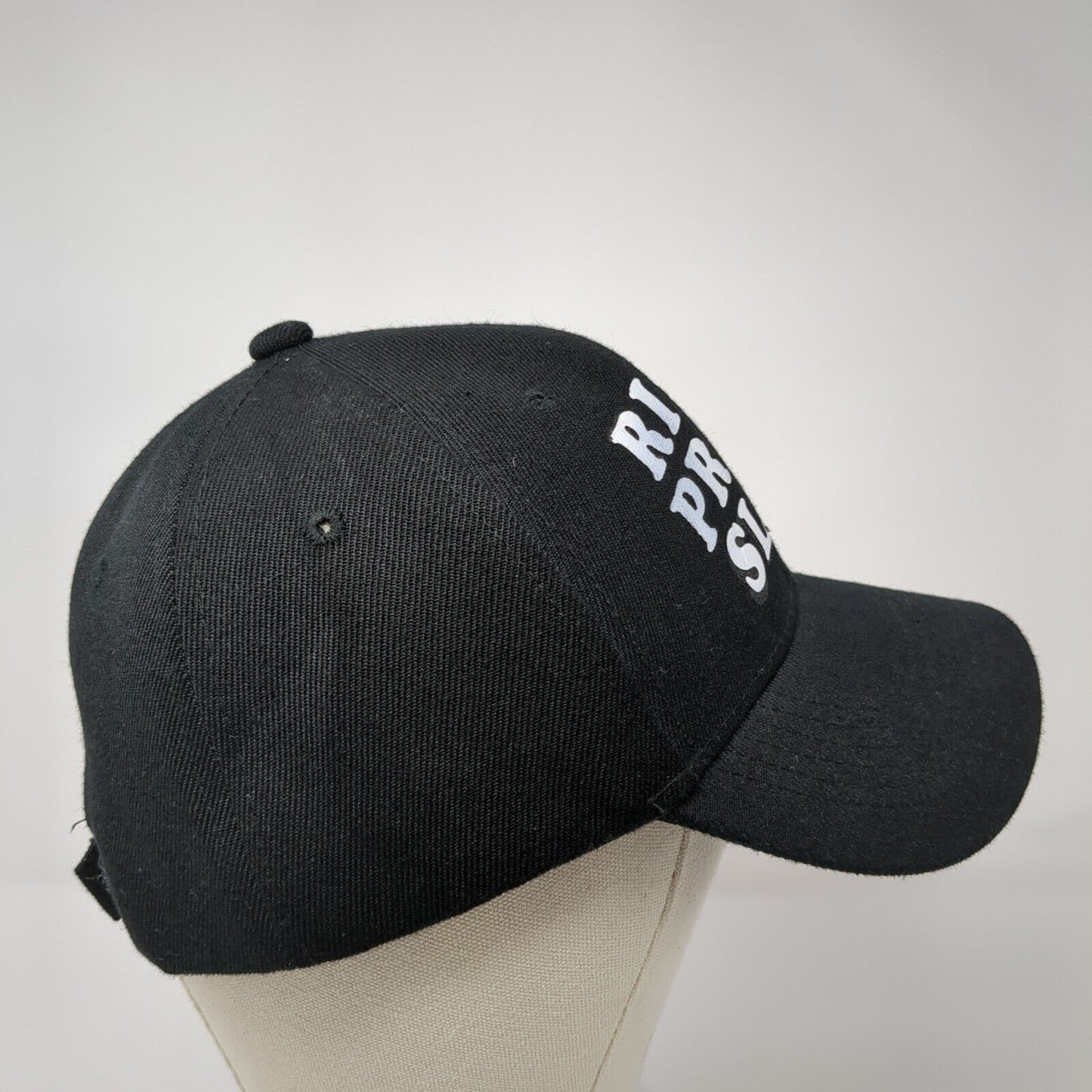 Rise Pray Slay Strapback Hat Black One Size Adjustable Vented Holes 6 Panel