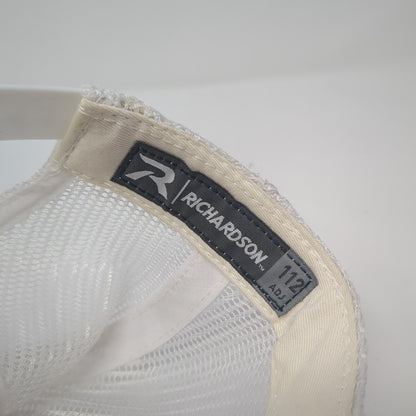 Richardson Snapback Trucker Hat Red One Size Adjustable Mesh Back Blank