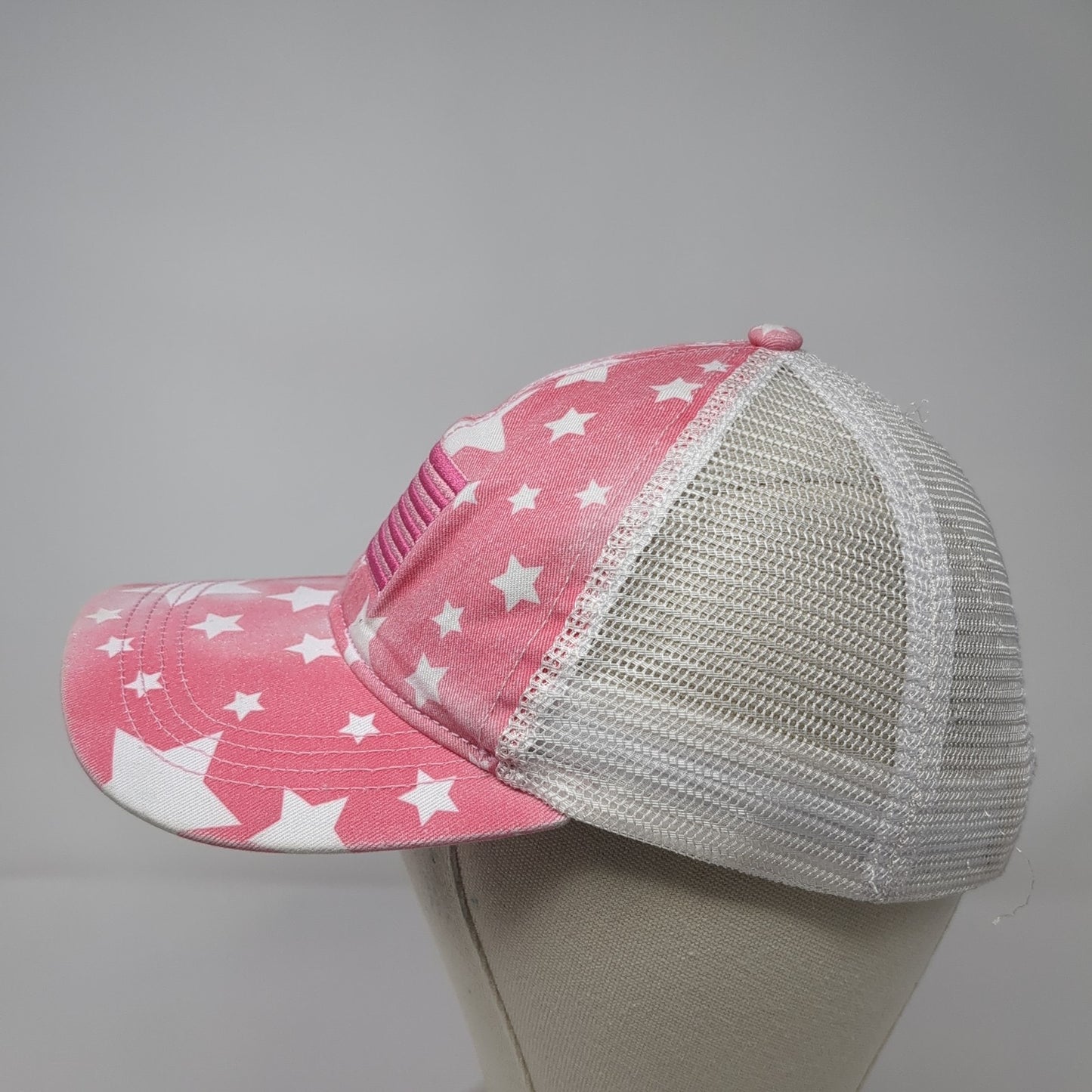 USA Flag Snapback Trucker Hat Multicolor One Size Adjustable Patriotic Mesh Back