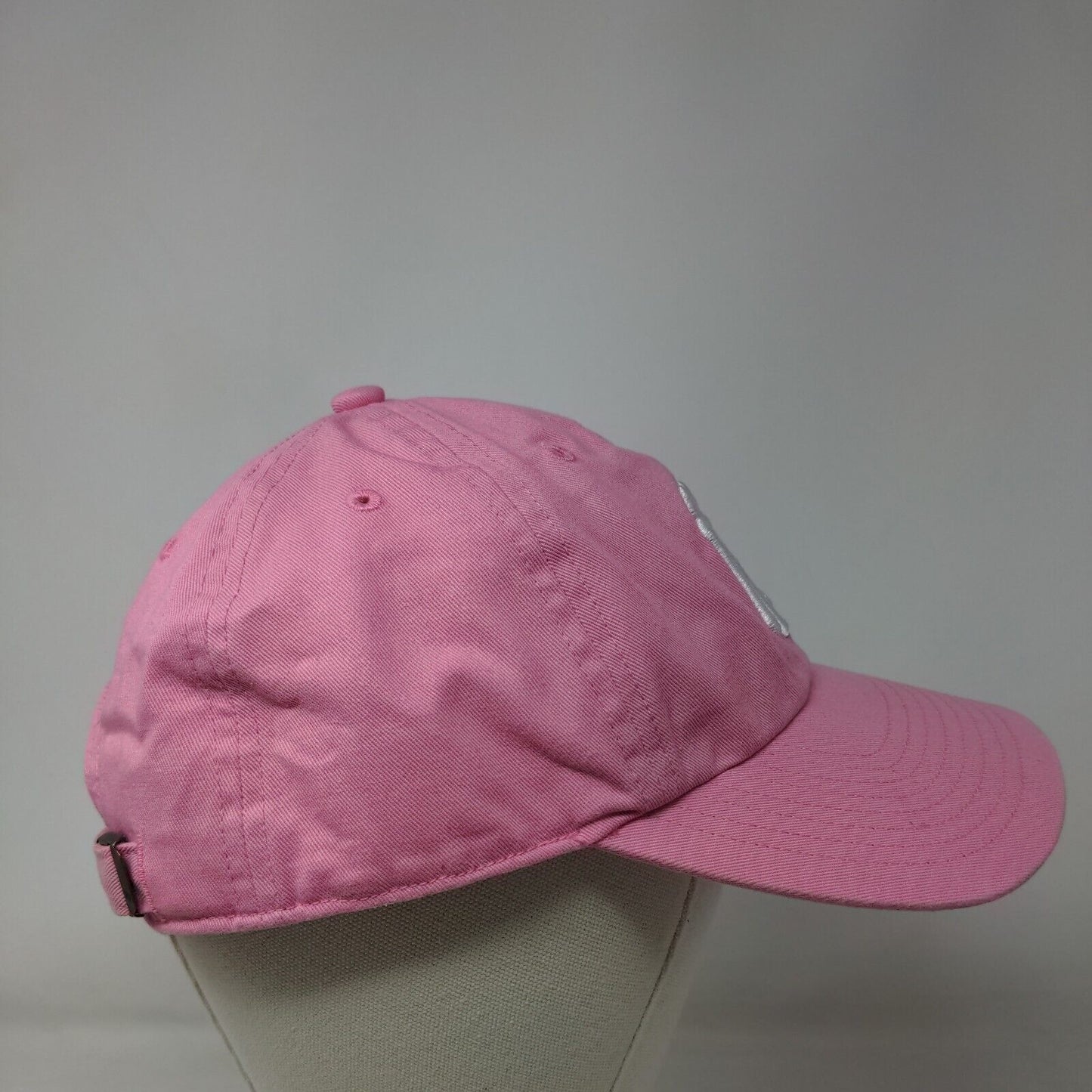 '47 Brand Women's Slideback Hat Pink OSFA Embroidered New York Yankees Logo