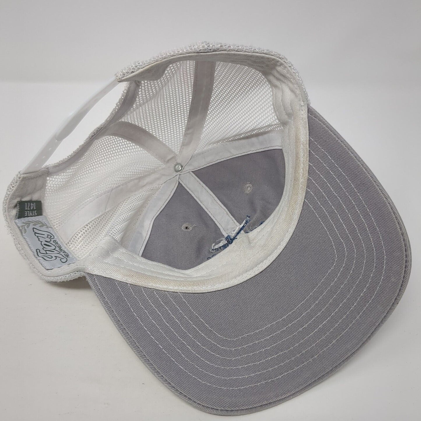 West Coast Metals Logo Snapback Trucker Hat Gray One Size Mesh Back