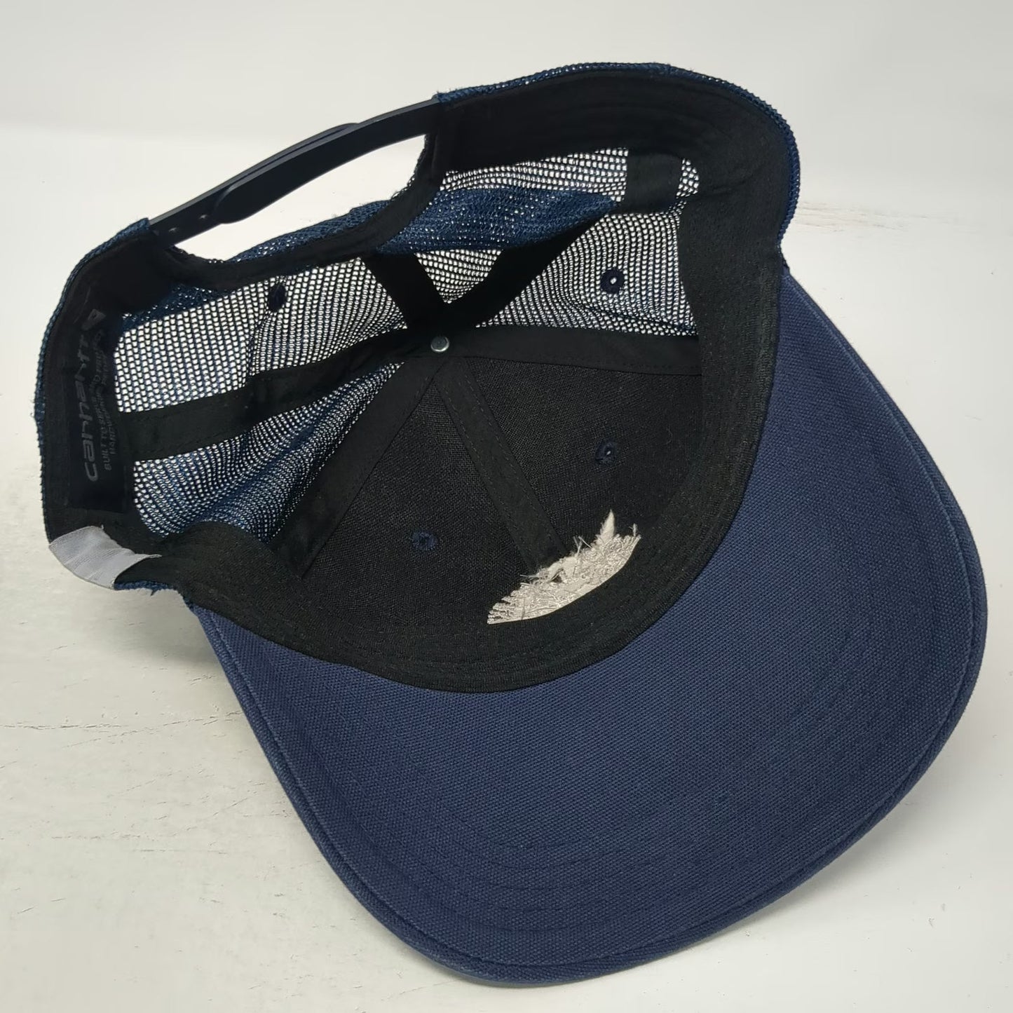 Carhartt Trucker Hat Blue One Size Boise Co-op Market Fresh Local Mesh Snapback