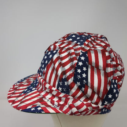 Kromer Baseball Cap Red Blue White 7 3/8 American Flag All Over Print Hat USA