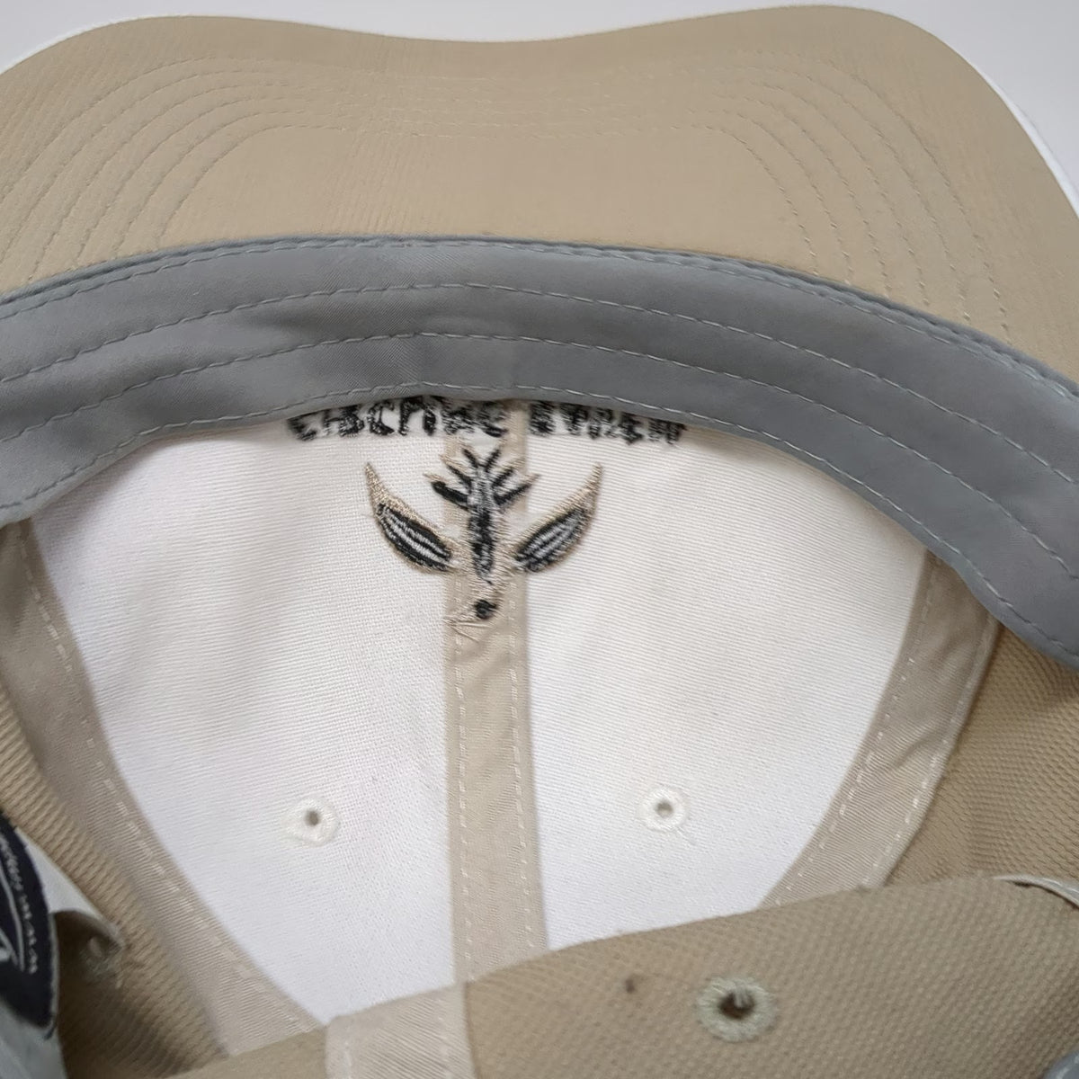 Imperial Baseball Cap White Beige One Size Circling Raven Golf Club Idaho Hat