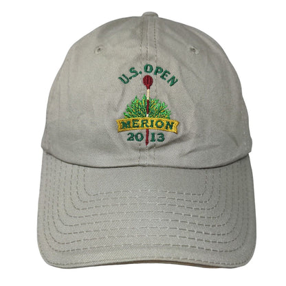 USGA US Open 2013 Merion Slideback Hat Tan Embroidered Logo Golf
