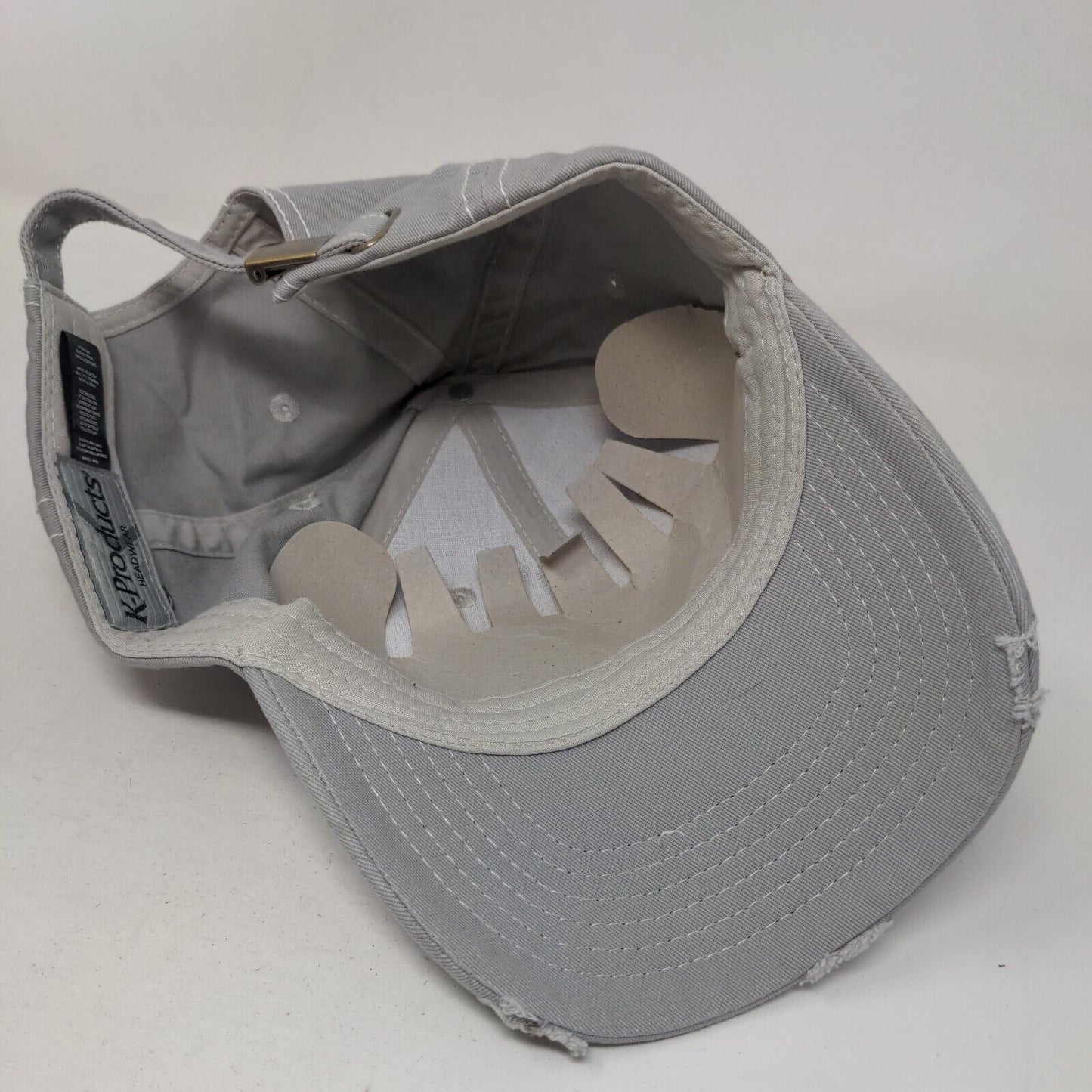 American Flag Graybar Slideback Hat Gray OSFA Embroidered K-Products