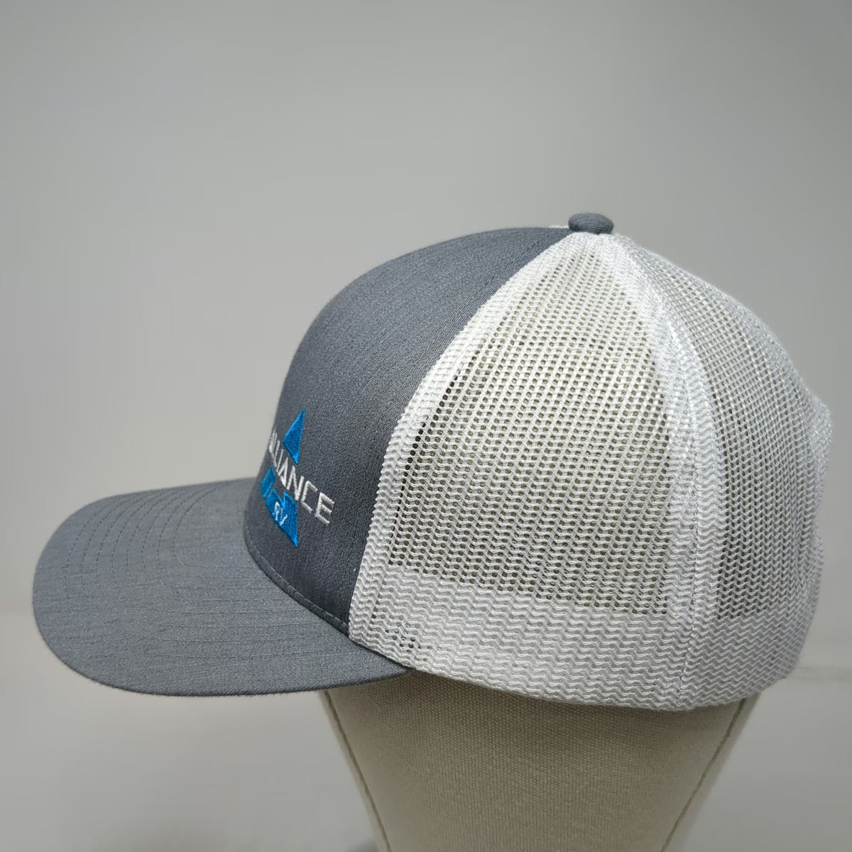 Cap America Trucker Hat Gray One Size Alliance RV Embroidered Mesh Snapback